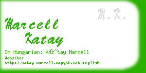 marcell katay business card